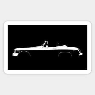 MG Midget 1500 Silhouette Sticker